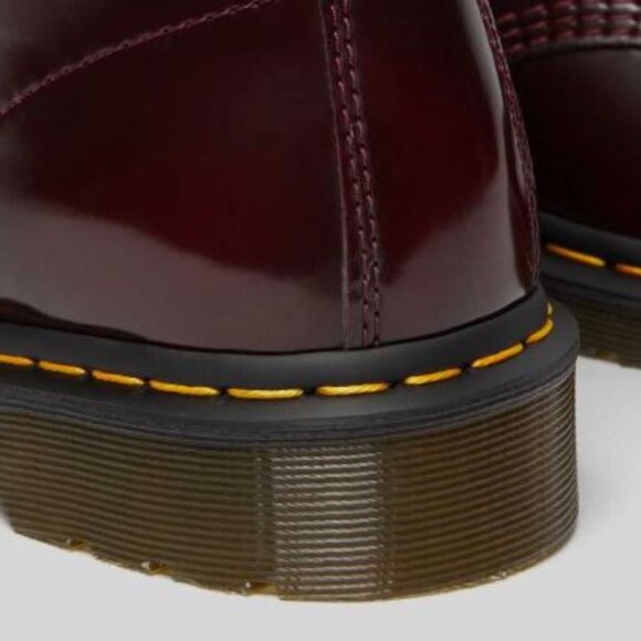 Dr. Martens 1460 Vegan Cherry Red Rub Off - Picture 12 of 14